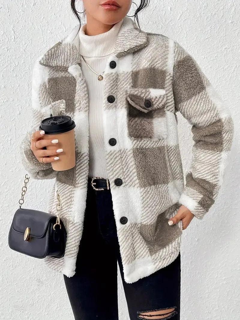 Martin | Giacca in Pile a Righe Elegante