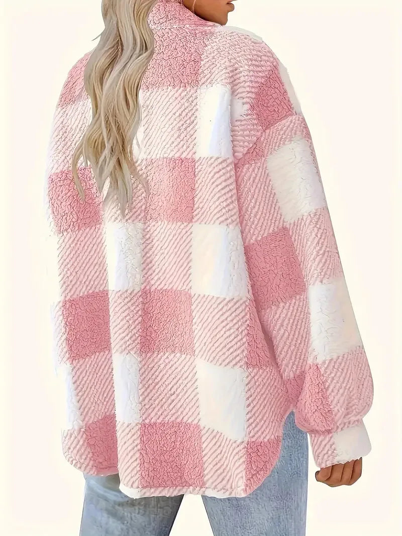 Martin | Giacca in Pile a Righe Elegante