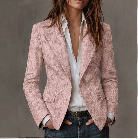 Estelle | Blazer Aderente Jacquard Cashmere