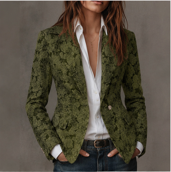 Estelle | Blazer Aderente Jacquard Cashmere