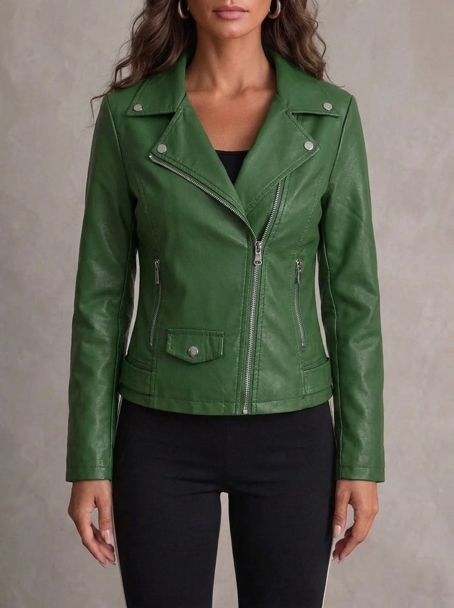Anna | Giacca in Pelle Resistente ed Elegante