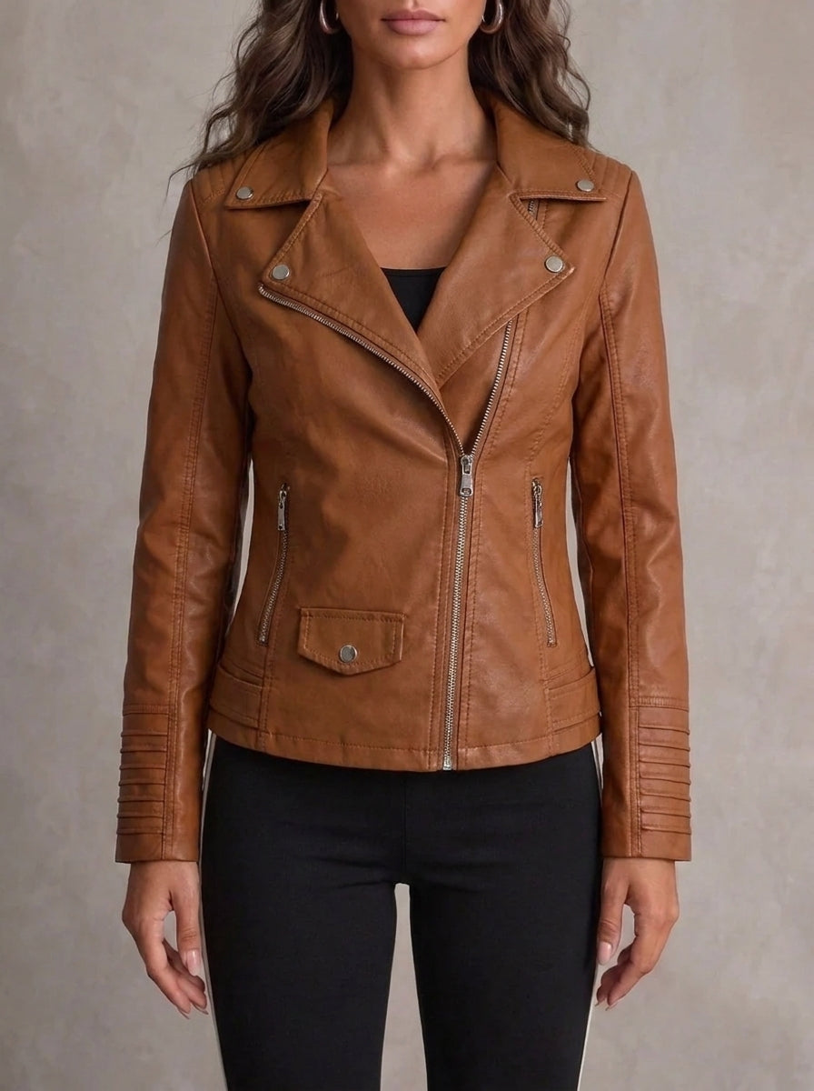 Maria | Giacca in Pelle Resistente ed Elegante