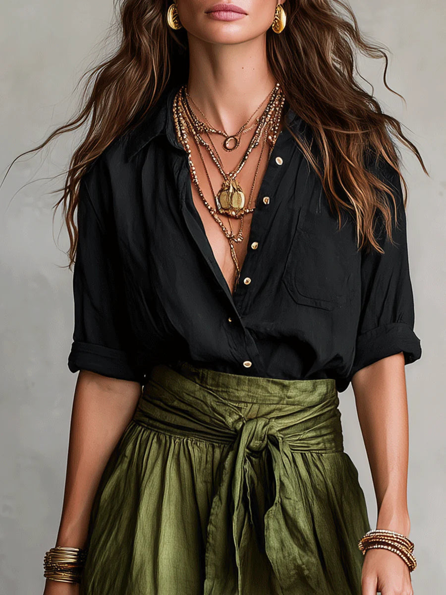 Camilla | Completo Midi con Fascia in Vita