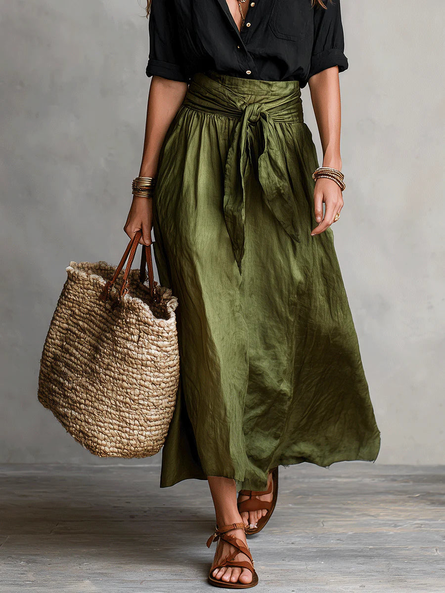 Camilla | Completo Midi con Fascia in Vita