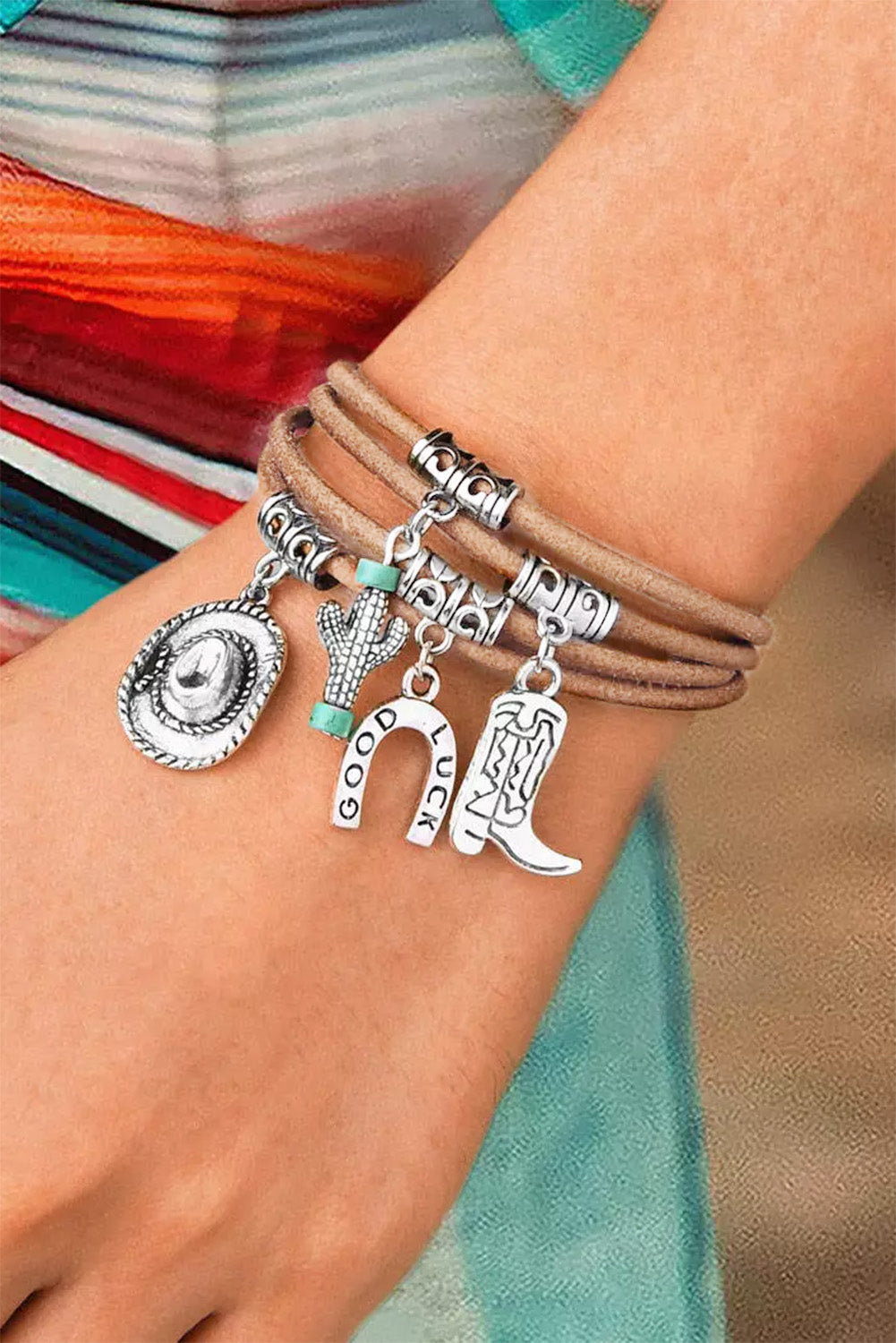 Sereno | Bracciale Multi-Strato Cactus Buona Fortuna