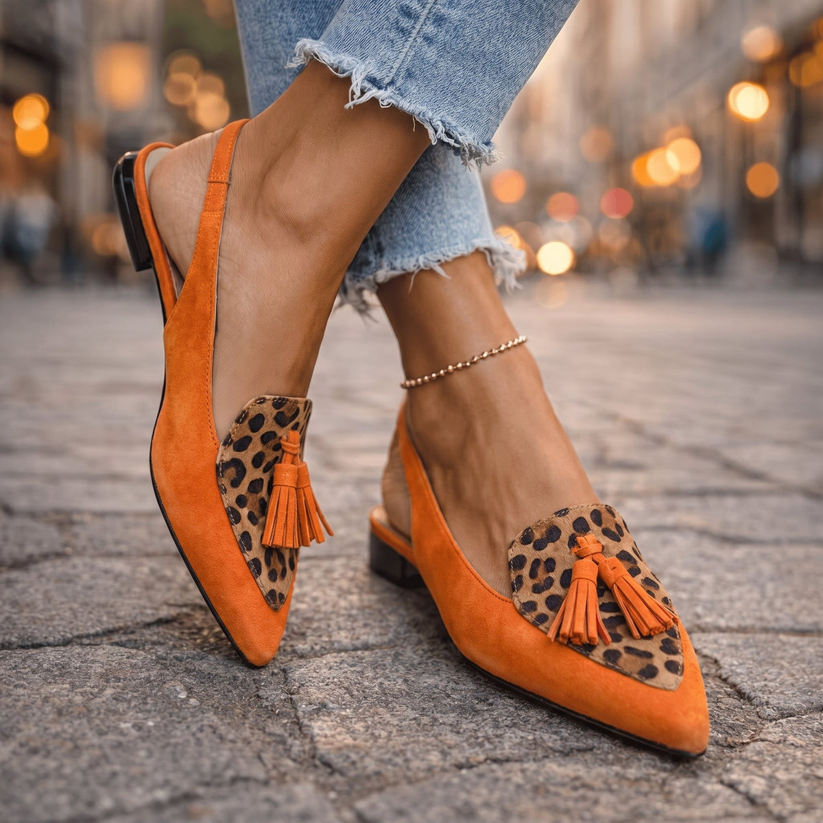 Elena | Sandali con Cinturini e Frange