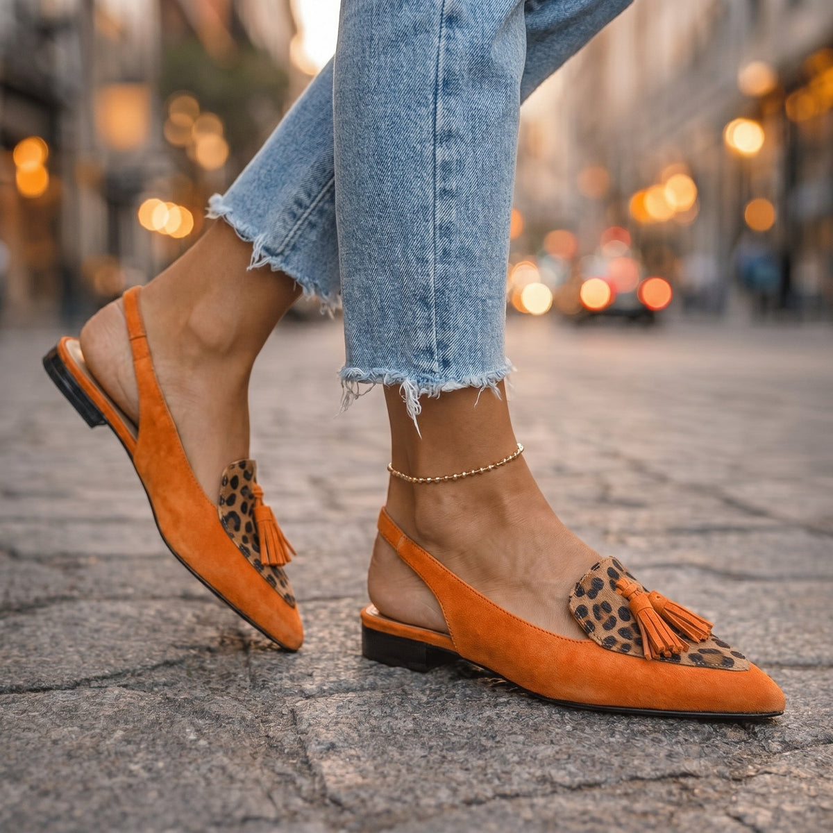 Elena | Sandali con Cinturini e Frange