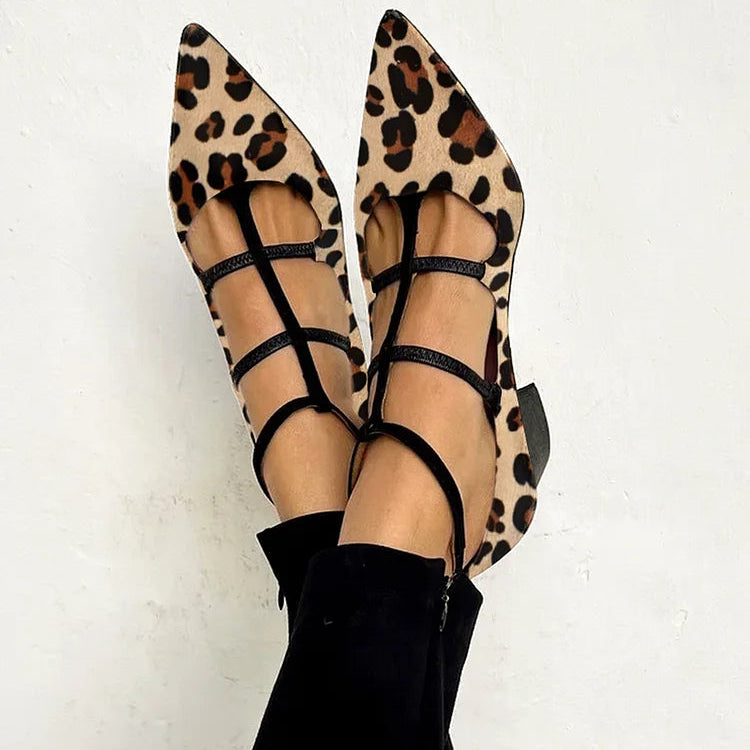 Franca | Scarpe con Tacco e Cinturino Leopardo