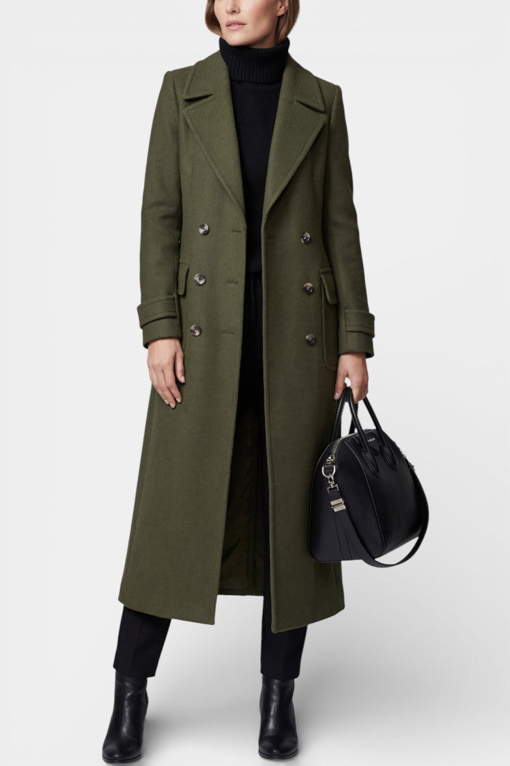 Rosabel | Cappotto Lungo Sartoriale a Doppio Petto