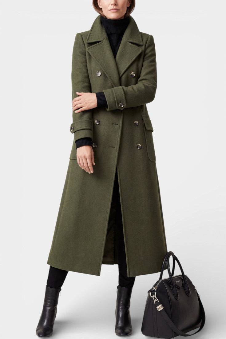 Rosabel | Cappotto Lungo Sartoriale a Doppio Petto