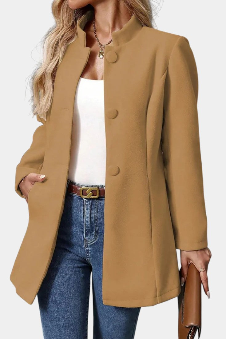 Petra | Cappotto Sartoriale con Collo Alto