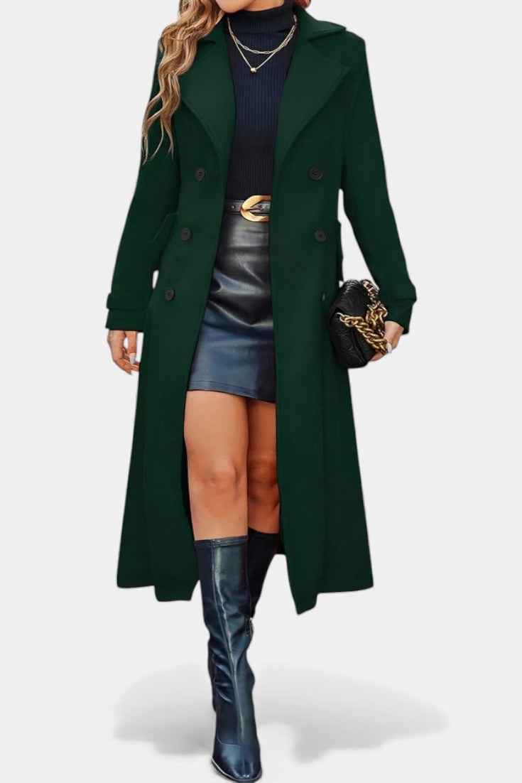 Philippa | Cappotto Lungo Sartoriale a Doppio Petto
