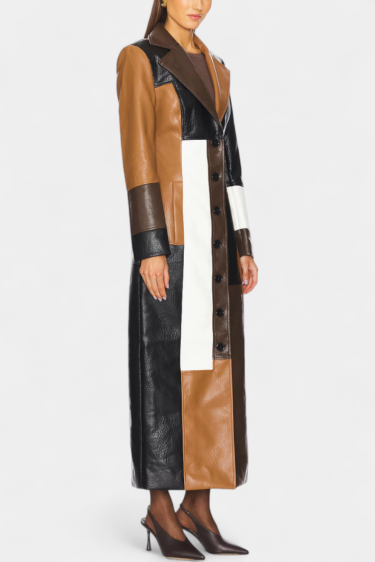 Natalie | Cappotto Longline a Pannelli