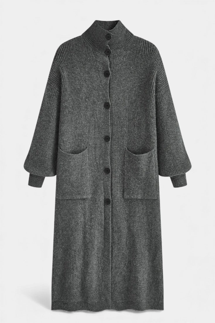 Amelie | Cappotto Longline con Collo Alto