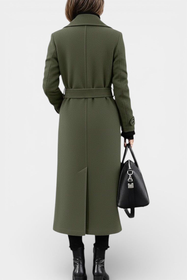 Rosabel | Cappotto Lungo Sartoriale a Doppio Petto