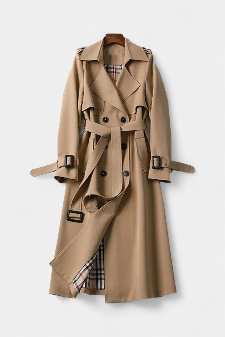 Guinevere | Trench Doppio Petto con Cintura