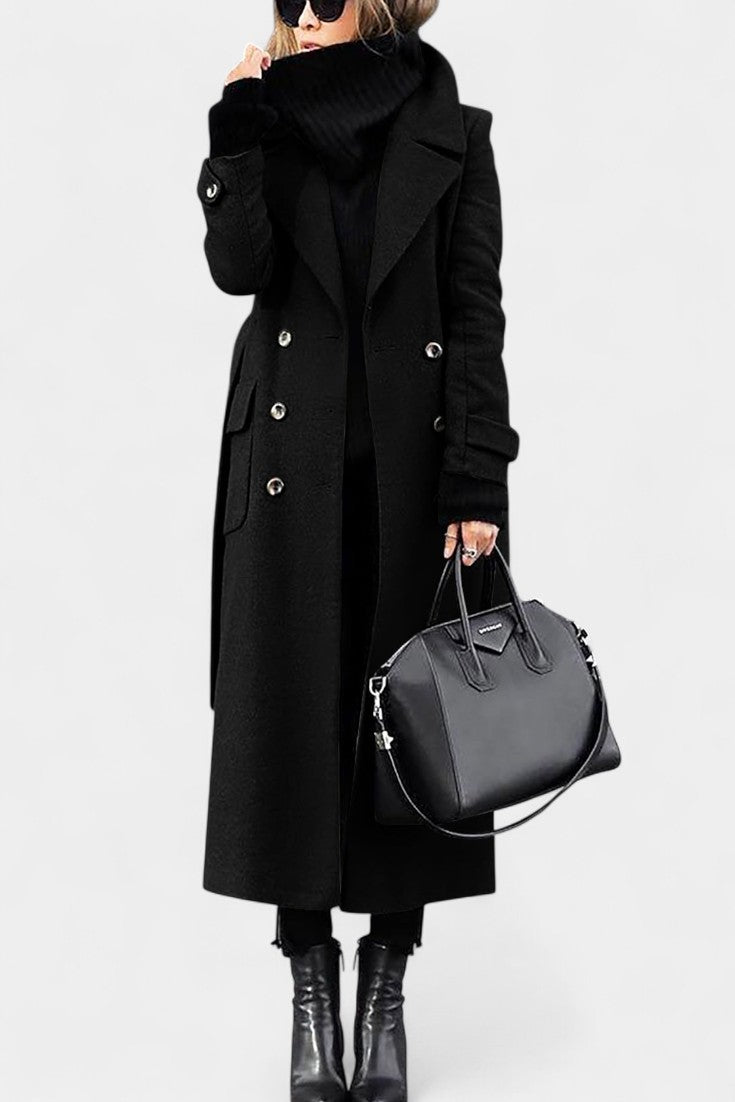 Rosabel | Cappotto Lungo Sartoriale a Doppio Petto