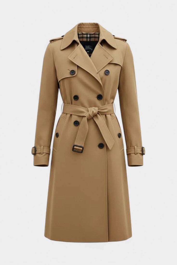 Guinevere | Trench Doppio Petto con Cintura