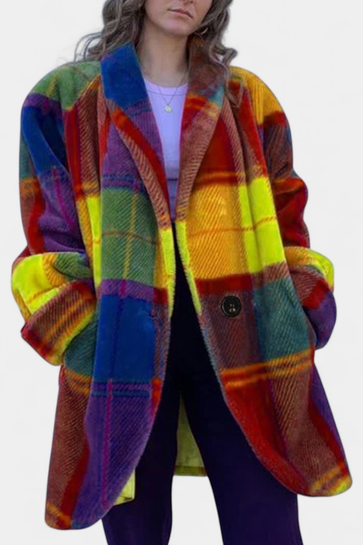 Ramona | Cappotto Oversize a Quadri Deciso