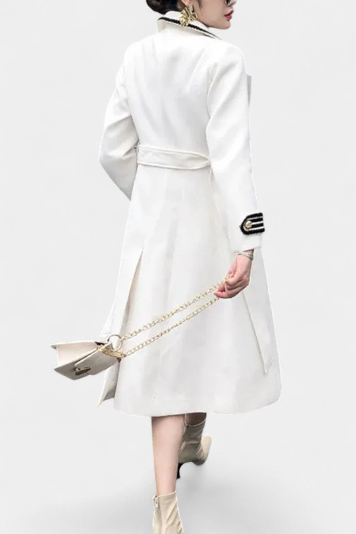 Rosaline | Cappotto Lungo Sartoriale a Doppio Petto