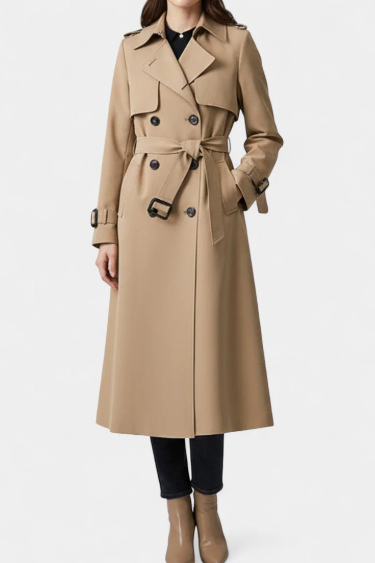 Guinevere | Trench Doppio Petto con Cintura
