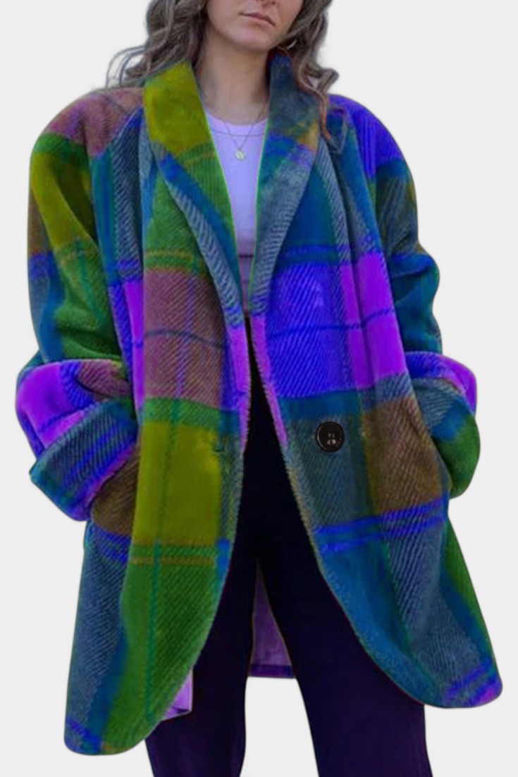 Ramona | Cappotto Oversize a Quadri Deciso
