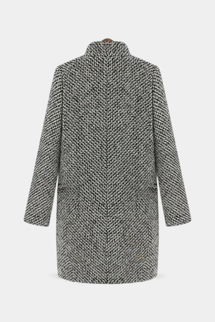 Yasmin | Cappotto Lungo Sartoriale Testurizzato