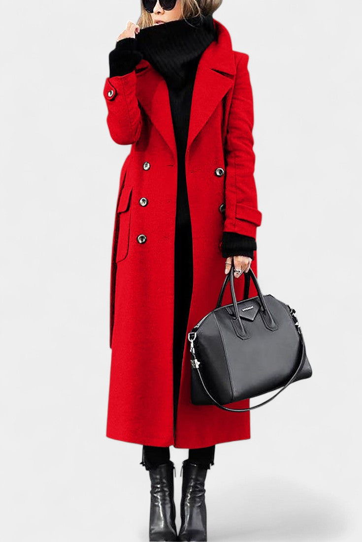 Rosabel | Cappotto Lungo Sartoriale a Doppio Petto