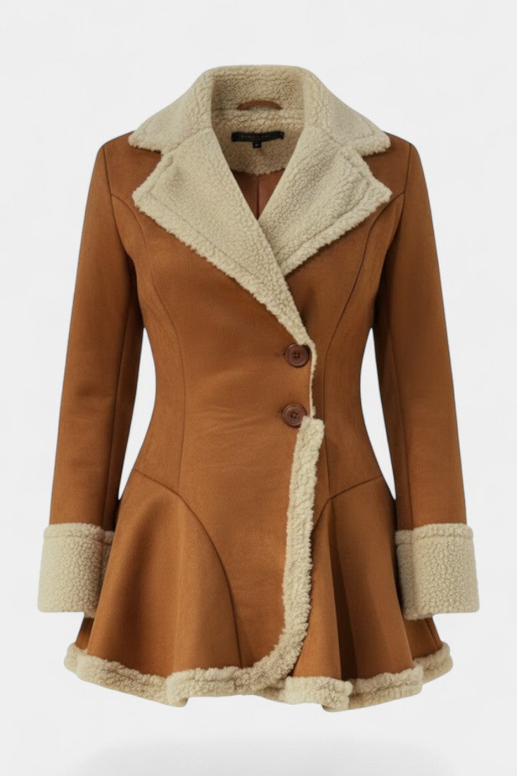 Agatha | Cappotto Svasato Aderente con Bottoni