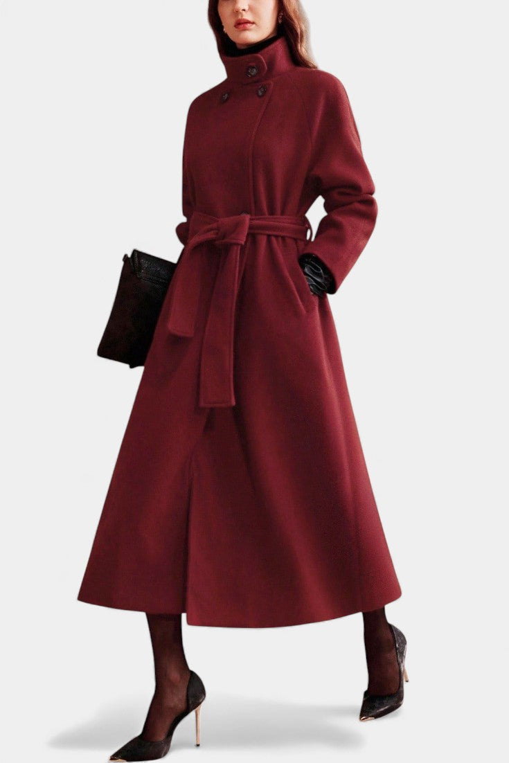 Lenora | Cappotto a Vestaglia Lungo con Cintura