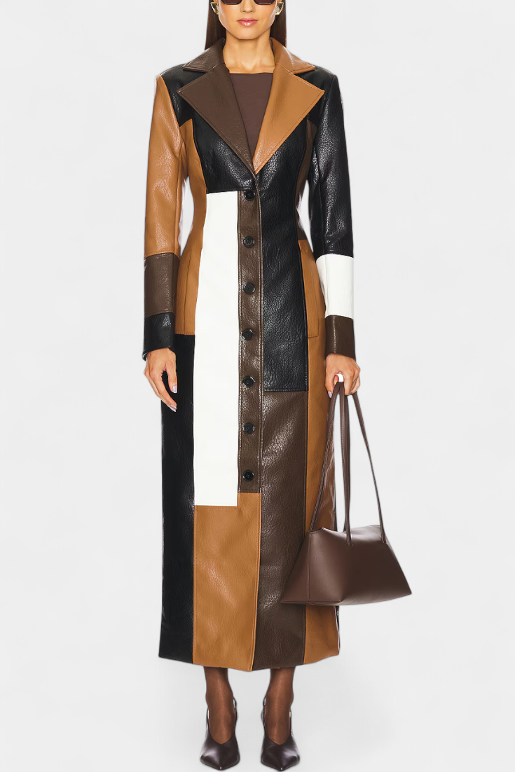 Natalie | Cappotto Longline a Pannelli