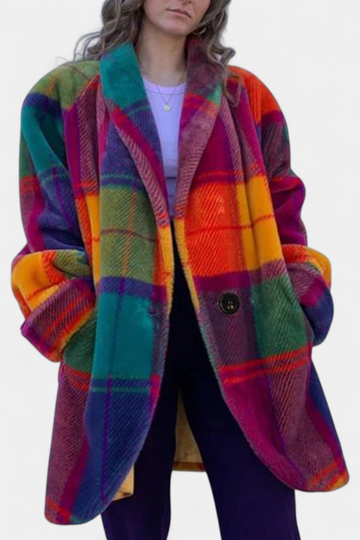 Ramona | Cappotto Oversize a Quadri Deciso