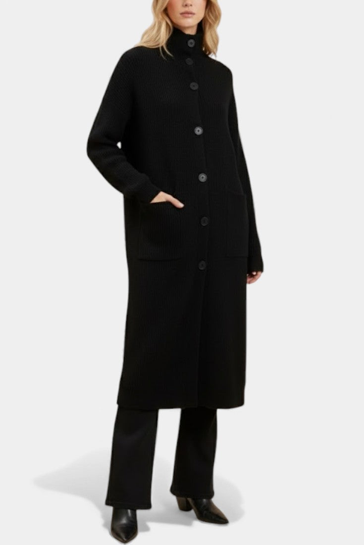 Amelie | Cappotto Longline con Collo Alto