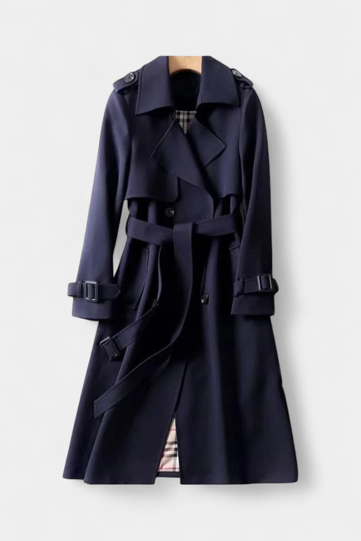Guinevere | Trench Doppio Petto con Cintura