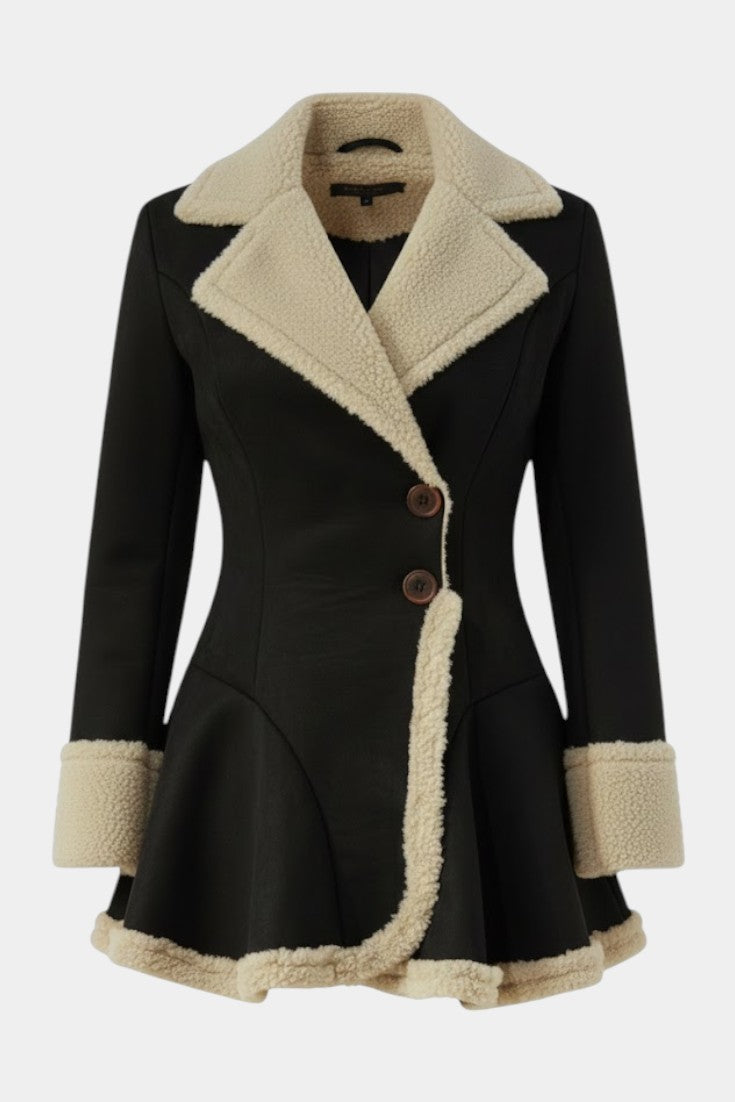 Agatha | Cappotto Svasato Aderente con Bottoni