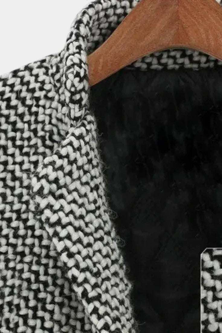 Yasmin | Cappotto Lungo Sartoriale Testurizzato