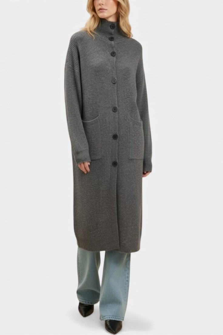 Amelie | Cappotto Longline con Collo Alto