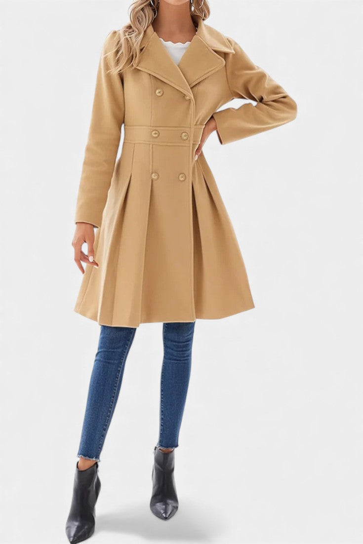 Ottilie | Cappotto a Doppio Petto Svasato