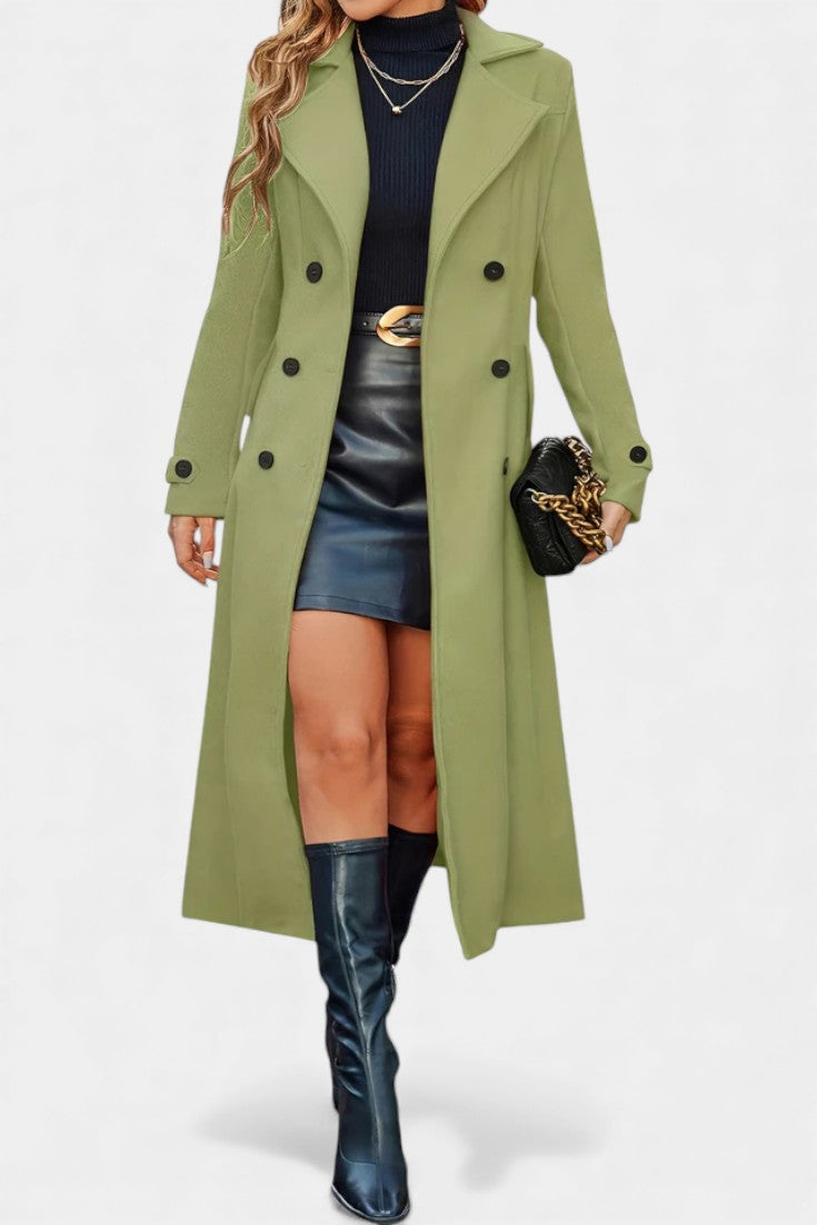 Philippa | Cappotto Lungo Sartoriale a Doppio Petto