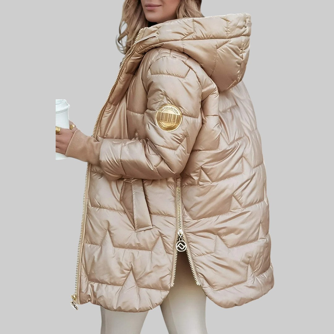 Cecilia | Cappotto elegante autunnale con cappuccio