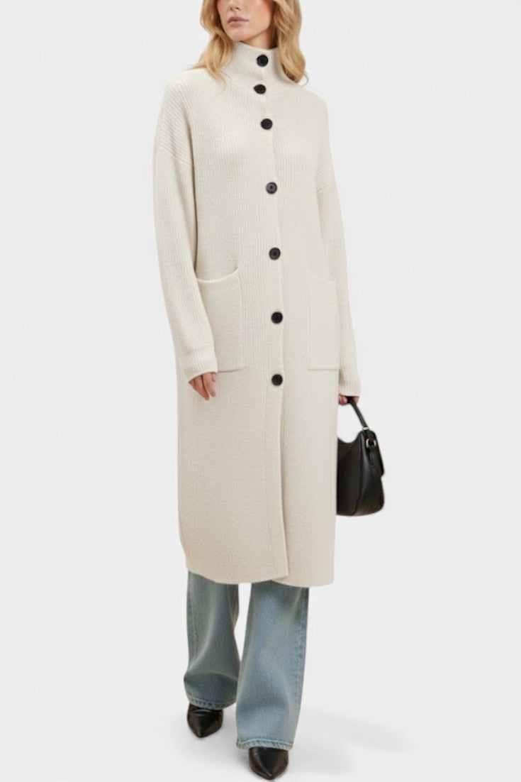 Amelie | Cappotto Longline con Collo Alto