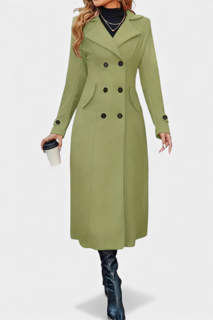 Philippa | Cappotto Lungo Sartoriale a Doppio Petto