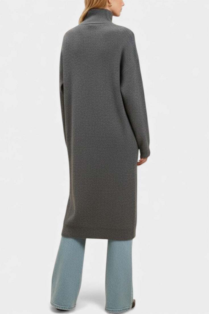 Amelie | Cappotto Longline con Collo Alto