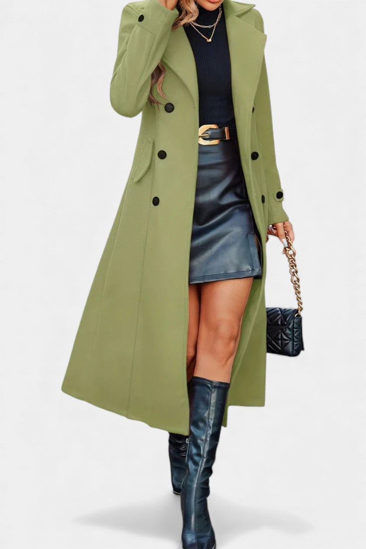 Philippa | Cappotto Lungo Sartoriale a Doppio Petto
