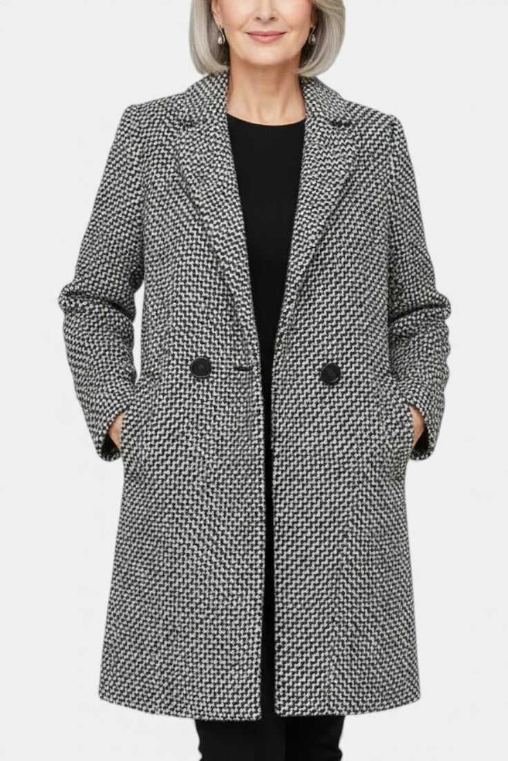 Yasmin | Cappotto Lungo Sartoriale Testurizzato