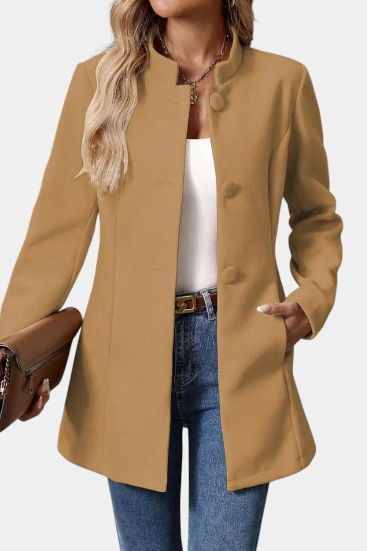 Petra | Cappotto Sartoriale con Collo Alto