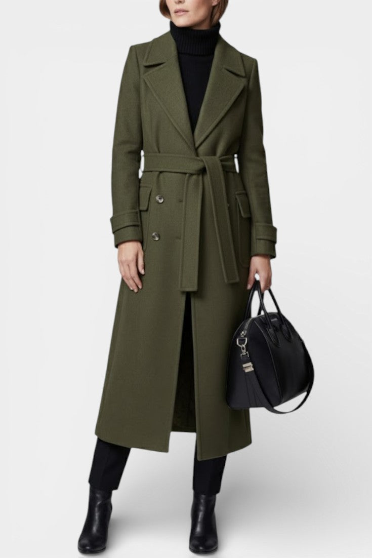 Rosabel | Cappotto Lungo Sartoriale a Doppio Petto