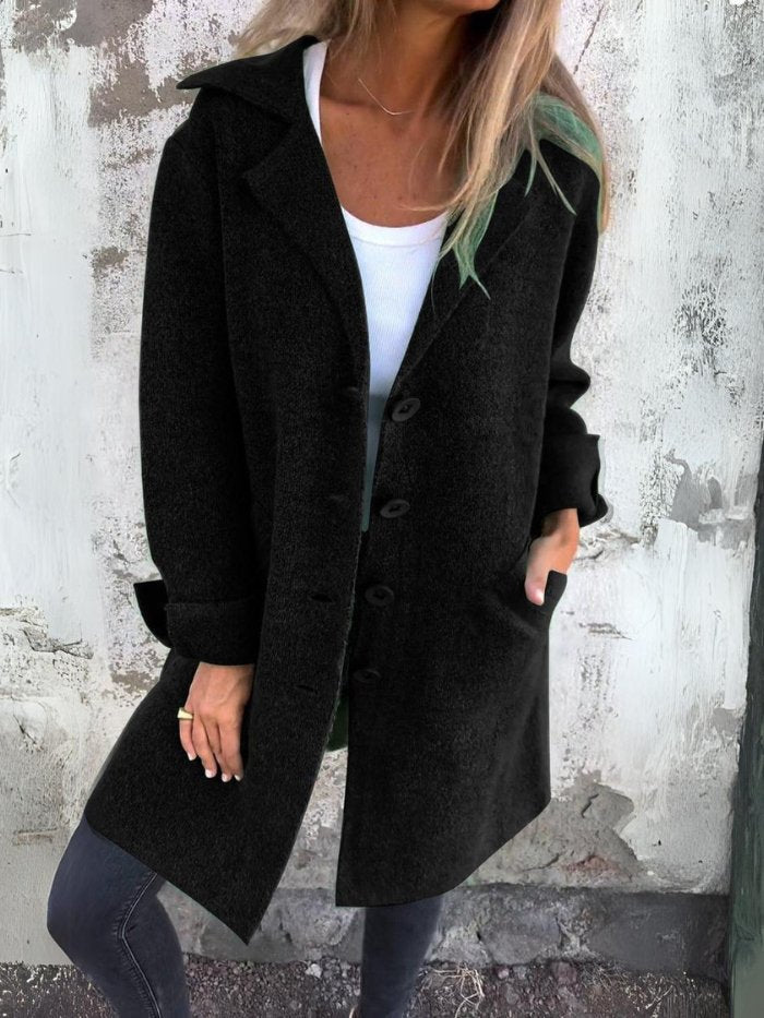 Gwendolen | Cappotto con Colletto a Revers e Bottoni