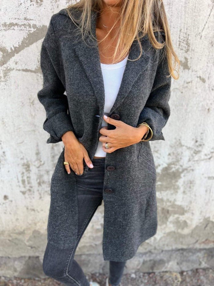 Gwendolen | Cappotto con Colletto a Revers e Bottoni