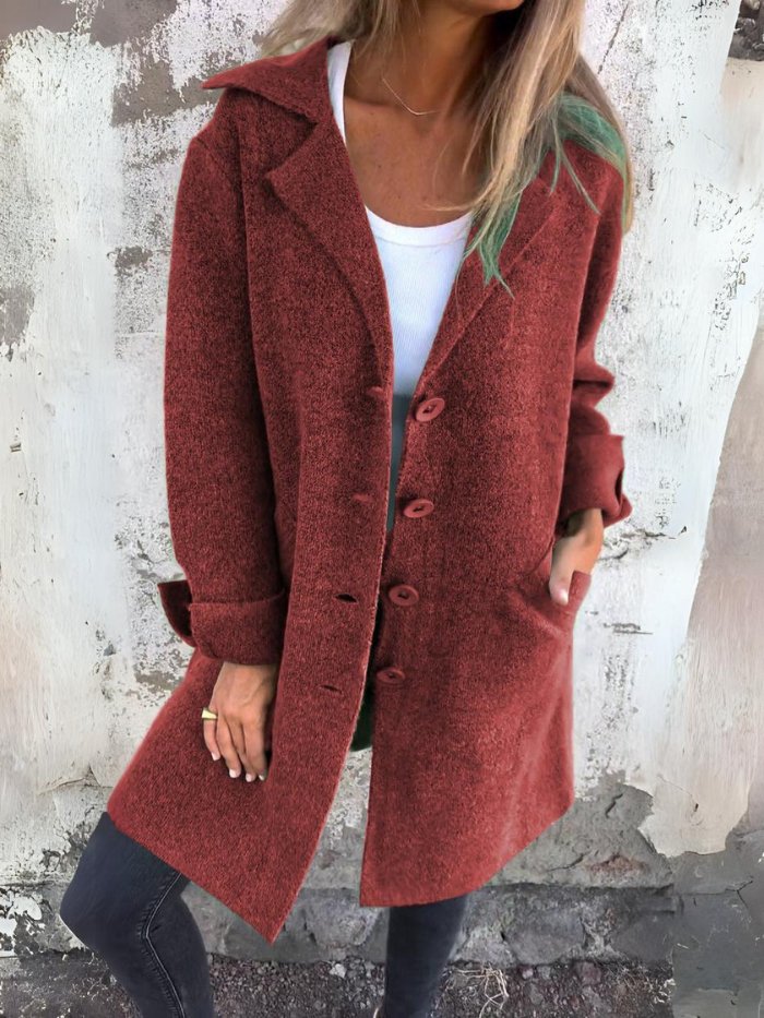 Gwendolen | Cappotto con Colletto a Revers e Bottoni